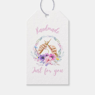 Handgefertigt nur für Sie - Blumenhände in Liebe Geschenkanhänger