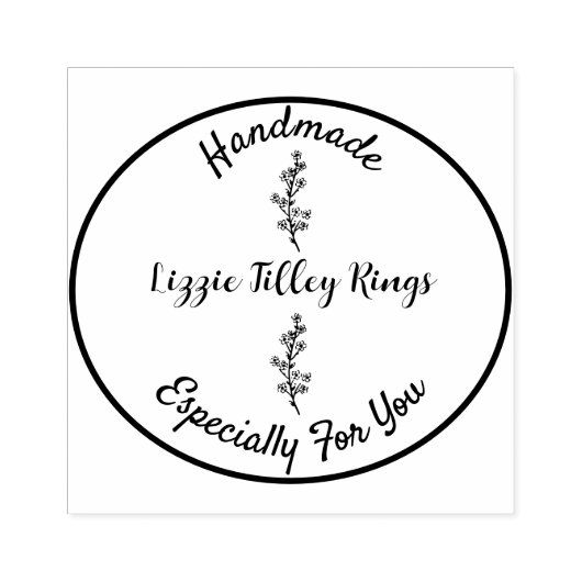 Handgefertigt speziell für Sie. bearbeitbar Gummistempel (Prägung)