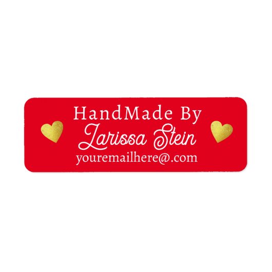 handgefertigt von Custom Signature Red (Vorne)