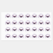 Handgefertigt von Ihnen Lila Schmetterling Etiketten (Blatt)