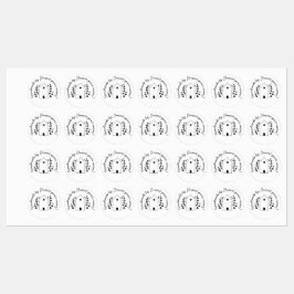 Handgefertigt von Ihrem Liebe House Wreath Iron On Etiketten