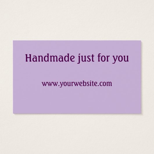 Handgefertigt von (Ihrem Namen), Garnkugeln, auf l (Rückseite)