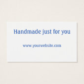 Handgefertigt von (Ihrem Namen), Garnkugeln, auf w (Rückseite)