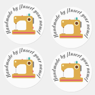 Handgefertigt von Ihrem Namen Nähmaschine eisenfes Etiketten