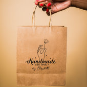 Handgefertigt von (individuelle Name), groß Gummistempel