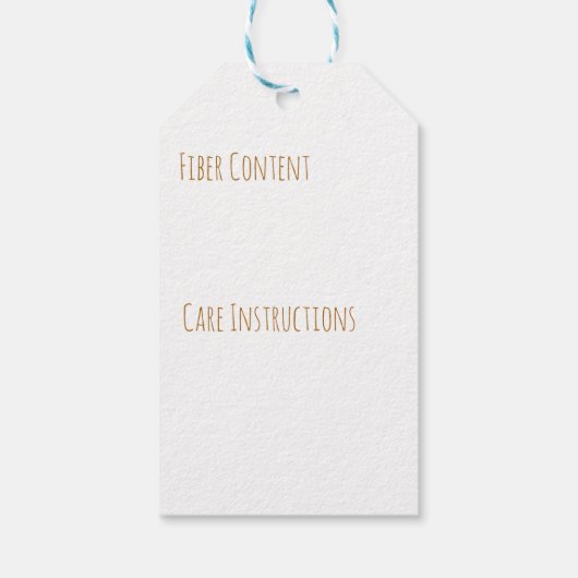 Handgefertigt von Individuelle Name Knitting und C Geschenkanhänger (Rückseite)