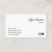 Handgefertigt von Maker Small Business Product Fot Visitenkarte (Rückseite)