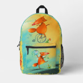 Handgefertigte Aquarellbilder Bedruckter Rucksack (Vorderseite)