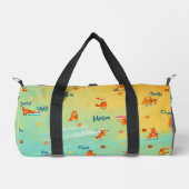 Handgefertigte Aquarellbilder Duffle Bag (Vorderseite)