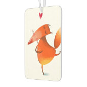 Handgefertigte Aquarellfarben Funny Fox Autolufterfrischer (Links)