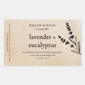 Handgefertigte Aromatherapie Essential Oil Kraft B Rechteckiger Aufkleber (Vorderseite)