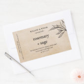 Handgefertigte Aromatherapie Essential Oil Kraft L Rechteckiger Aufkleber (Umschlag)