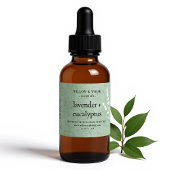 Handgefertigte Aromatherapie Essential Oil Splage Rechteckiger Aufkleber