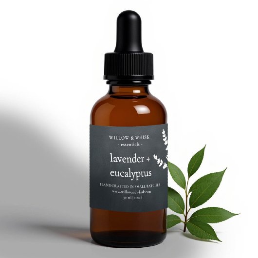 Handgefertigte Aromatherapie Essenzielles Öl Schwa Rechteckiger Aufkleber