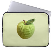 Handgefertigte Autos Green Crochet Green Apple Cra Laptopschutzhülle (Vorderseite)