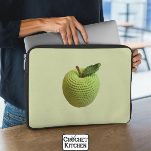 Handgefertigte Autos Green Crochet Green Apple Cra Laptopschutzhülle