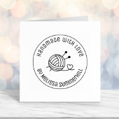 Handgefertigte Ball aus Spinngarn mit Liebe 1 Permastempel