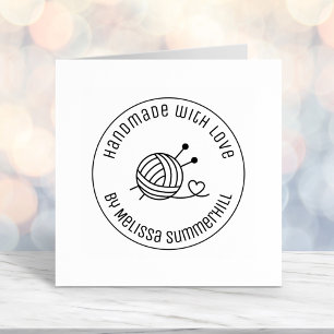 Handgefertigte Ball aus Spinngarn mit Liebe 1 Permastempel