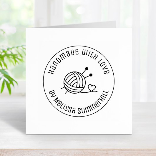 Handgefertigte Ball aus Spinngarn mit Liebe 2 Gummistempel