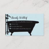 Handgefertigte Bath-Boutique Visitenkarte (Rückseite)