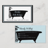 Handgefertigte Bath-Boutique Visitenkarte (Vorne/Hinten)
