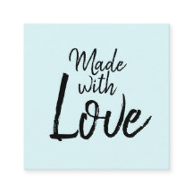 Handgefertigte blauminimalistische moderne soziale