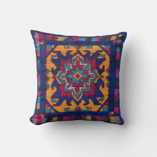 Handgefertigte Blue Kilim Lumbar Kissen: Comfort M Kissen