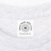 Handgefertigte Blume mit Liebe Personalisiert Etiketten (Befestigt)