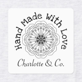 Handgefertigte Blume mit Liebe Personalisiert Etiketten