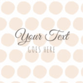 Handgefertigte Blush Dots einfach trendig klassisc Aufkleber (Vorderseite)