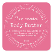 Handgefertigte Body Butter Bio Business Hot Pink C