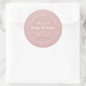 Handgefertigte Body Butter Bio Business Silver Pin Runder Aufkleber (Tasche)
