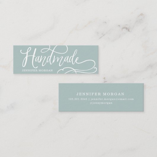 Handgefertigte Chipskriptkarte Mini Visitenkarte (Vorne/Hinten)