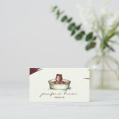 Handgefertigte Clay Keramik Art Tool Skulptur-Töpf Visitenkarte (Stehend Vorderseite)