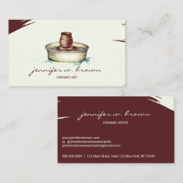 Handgefertigte Clay Keramik Art Tool Skulptur-Töpf Visitenkarte