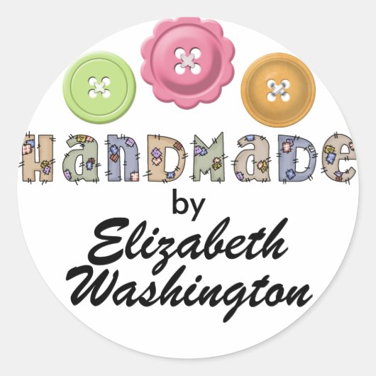 Handgefertigte / Crafter-Sticker für SRF Runder Aufkleber (Vorderseite)