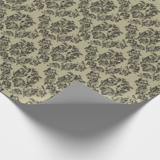 Handgefertigte Damastmuster: Vintage Ornamente. Geschenkpapier (Ecke)