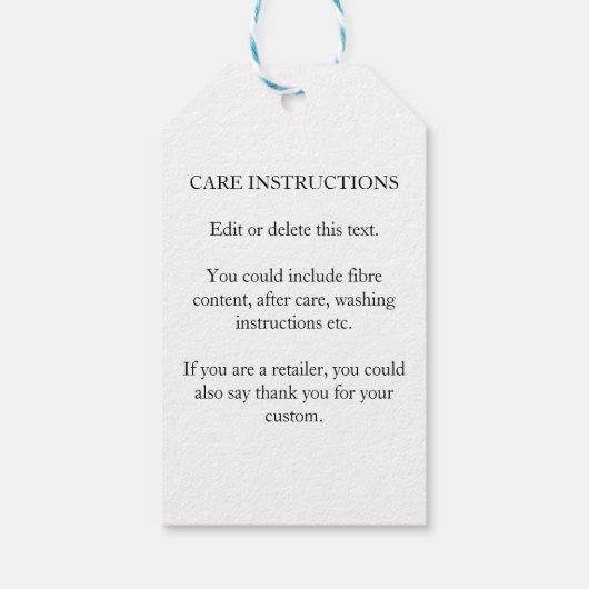 Handgefertigte, dynamische Rainbow-bearbeitbare Ge Geschenkanhänger (Rückseite)