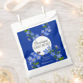 Handgefertigte Einkaufstaschen aus Papier blau Geschenktütchen (Ausgeschnitten)