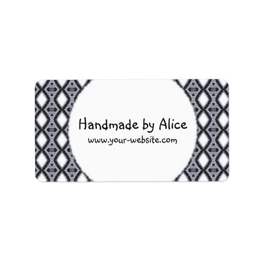 Handgefertigte Etiketten Adressaufkleber (Vorne)