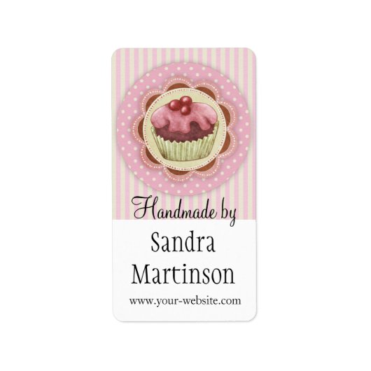 Handgefertigte Etiketten Adressaufkleber (Vorne)