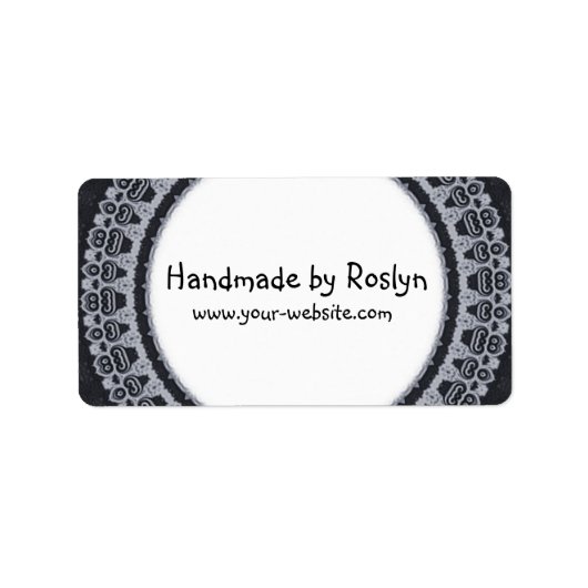 Handgefertigte Etiketten Adressaufkleber (Vorne)