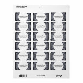 Handgefertigte Etiketten Adressaufkleber (Vorne)