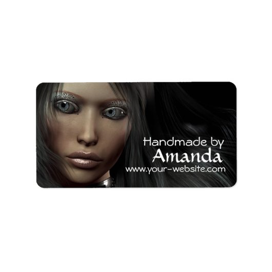 Handgefertigte Etiketten Adressaufkleber (Vorne)