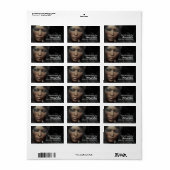 Handgefertigte Etiketten Adressaufkleber (Vorne)