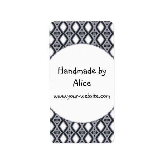 Handgefertigte Etiketten Adressaufkleber (Vorne)