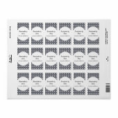 Handgefertigte Etiketten Adressaufkleber (Vorne)