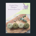 Handgefertigte Fotos Handgefertigte Garne Handwerk Flyer<br><div class="desc">Weibliche Flyer - ideal für Ihre Strickerei-, Häkelchen-, Makrelen- oder andere Garnhandwerkerei. Das Design besteht aus einer herzförmigen Garn- und Stricknadeln-Kugel und einer Farbpalette aus Pastellgrün, lila und Gelb. Die Vorlage ist für Sie Set, um Ihren Firmennamen und Ihre Tagline (oder Sie sind herzlich eingeladen, unsere Sample-Slogline zu verwenden) sowie...</div>