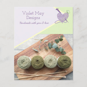 Handgefertigte Fotos Handgefertigte Garne Handwerk Flyer