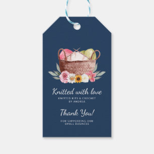 Handgefertigte Garne Crochet mit Liebe Danke Geschenkanhänger